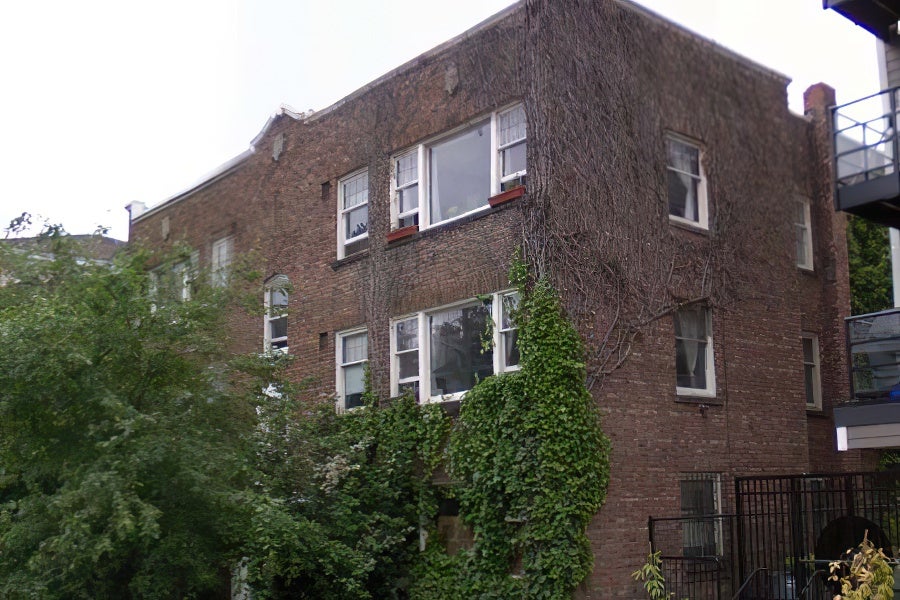 A photo of my studio building in 1975.