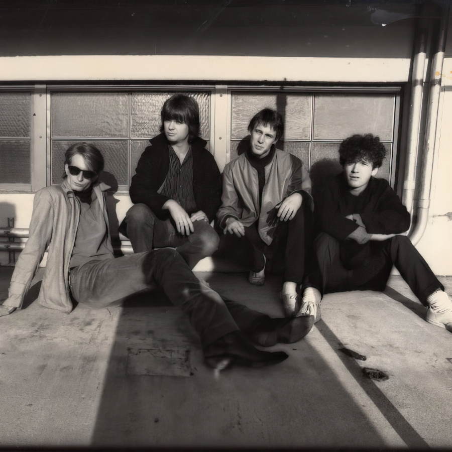 A photo of the band Next Exit. Jan Gregor, Greg Morlan, Mark Fenton and me.
