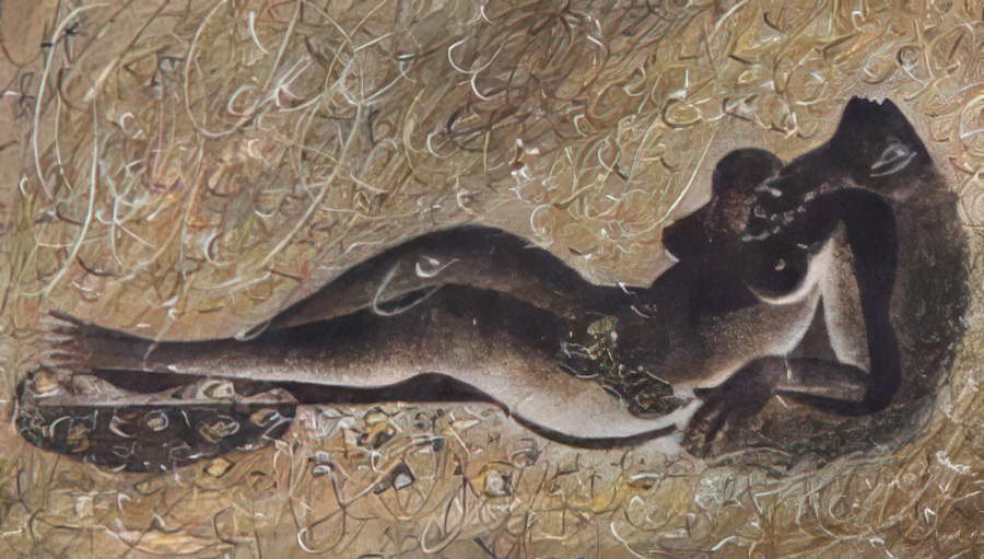 A woman in ecstasy.