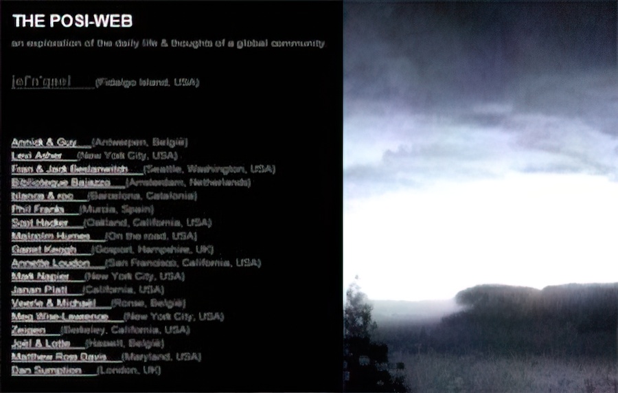 A screen capture of THE POSI-WEB webpage.
