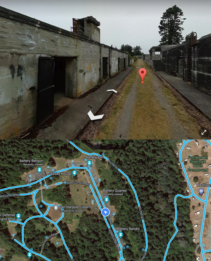 Artillery batteries at Fort Worden.