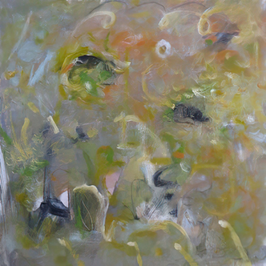 An oil painting.